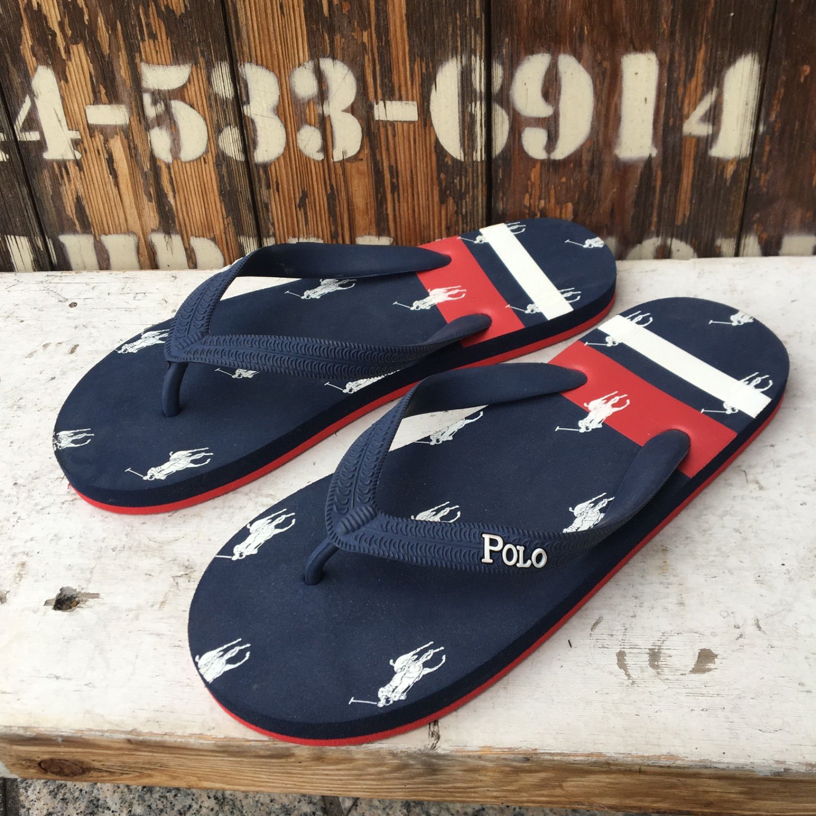 POLO RALPH LAUREN ポロ ラルフローレン メンズ ビーチ サンダル Amazon | POLO RALPH LAUREN [ポロラルフローレン]スライド