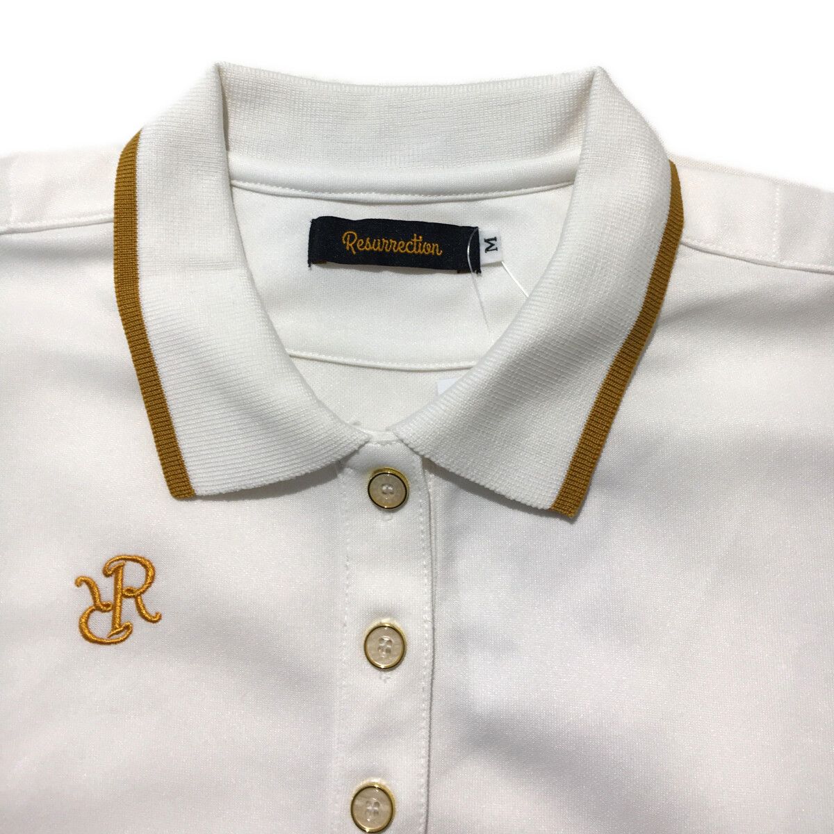 【新品】レザレクション　レディース　ポロシャツ　Mサイズ 新品】レザレクション レディース ポロシャツ Mサイズ 新品