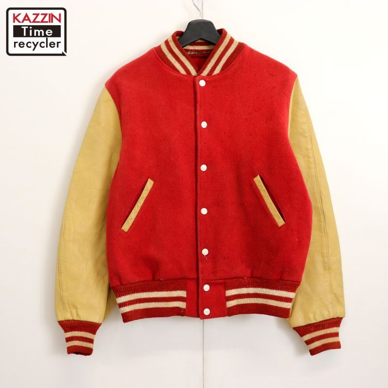60s vintage GAMEMASTER SPORTSWEAR 無地 スタジャン メンズ