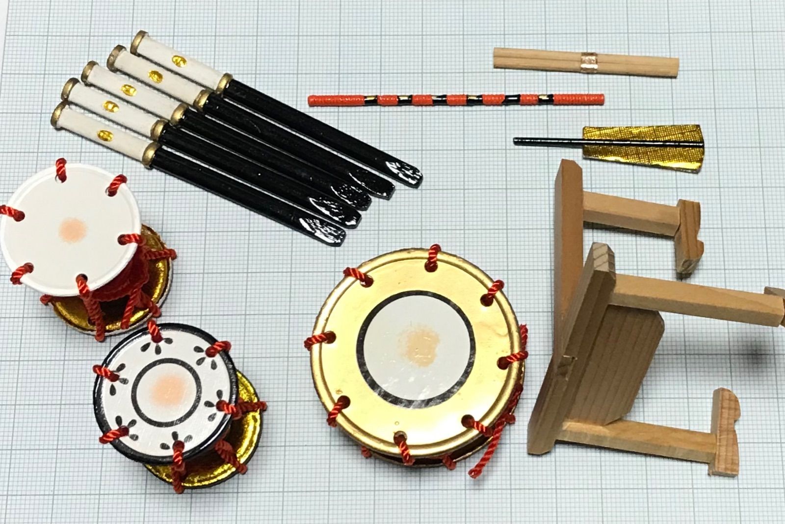 五人囃子（お道具、烏帽子なし）雛人形 雛祭り 初節句 海外土産 買い替え　ギフト 五人囃子（お道具、烏帽子なし）雛人形 雛祭り 初節句 海外土産