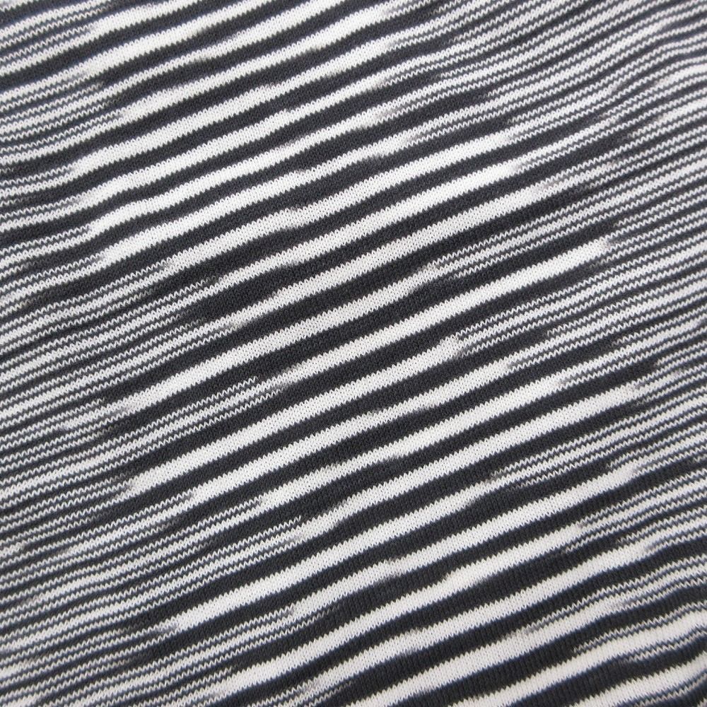 Vintage MISSONI ミッソーニ 総柄 コットン ニット カットソー クルーネック 半袖 トップス 48 XL 黒白 レディース 【中古】 Vintage MISSONI ミッソーニ 総柄 コットン ニット カットソー
