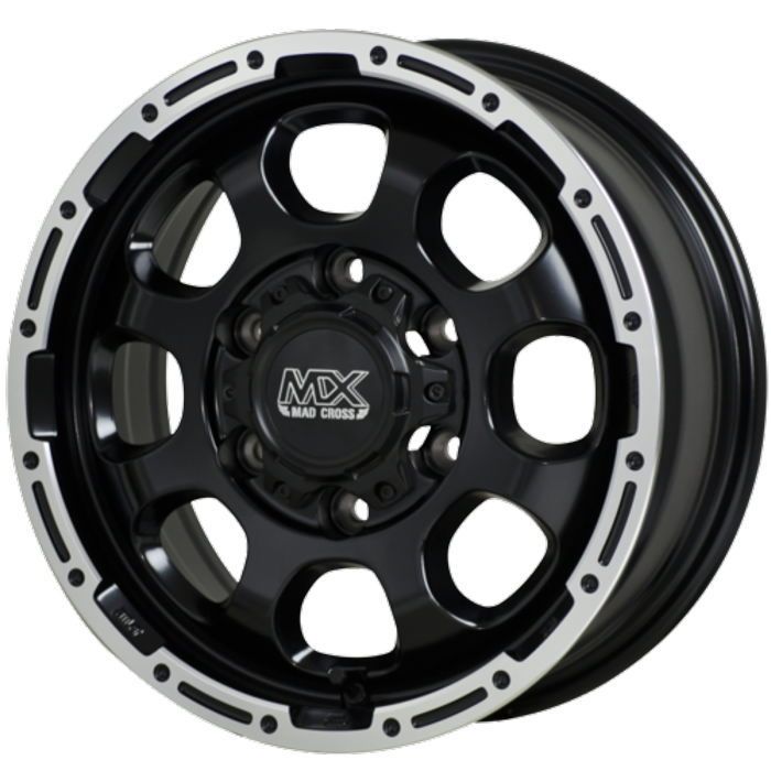 ホイール4本セット MAD CROSS GRACE セミグロスブラック 16インチ 6.5J 38 6H-139.7
