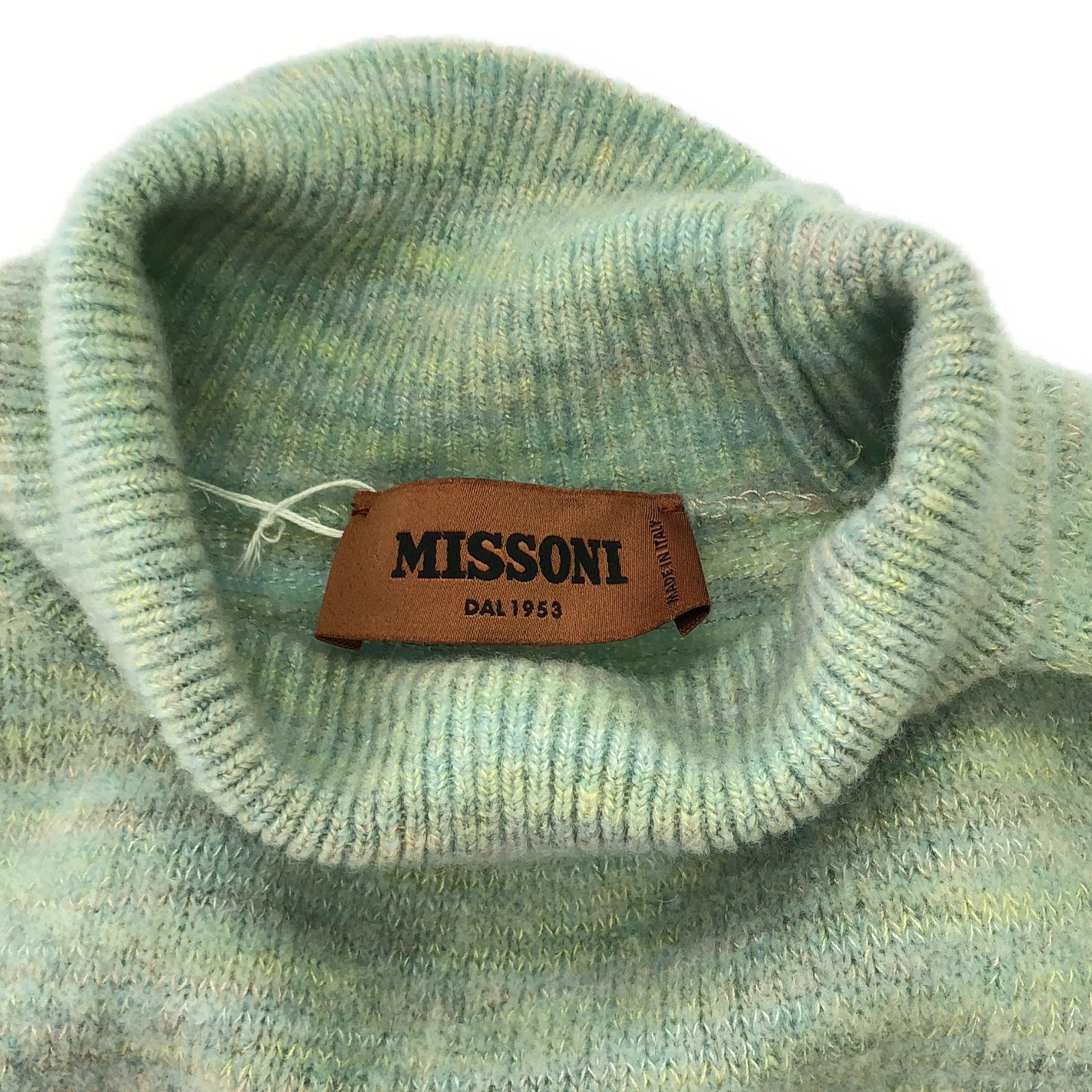 ミッソーニ MISSONI ハイネック ニット ライトグリーン ニット ウール グリーン レディース 中古 MISSONI - ミッソーニ Missoni ハイネック ニット ライト