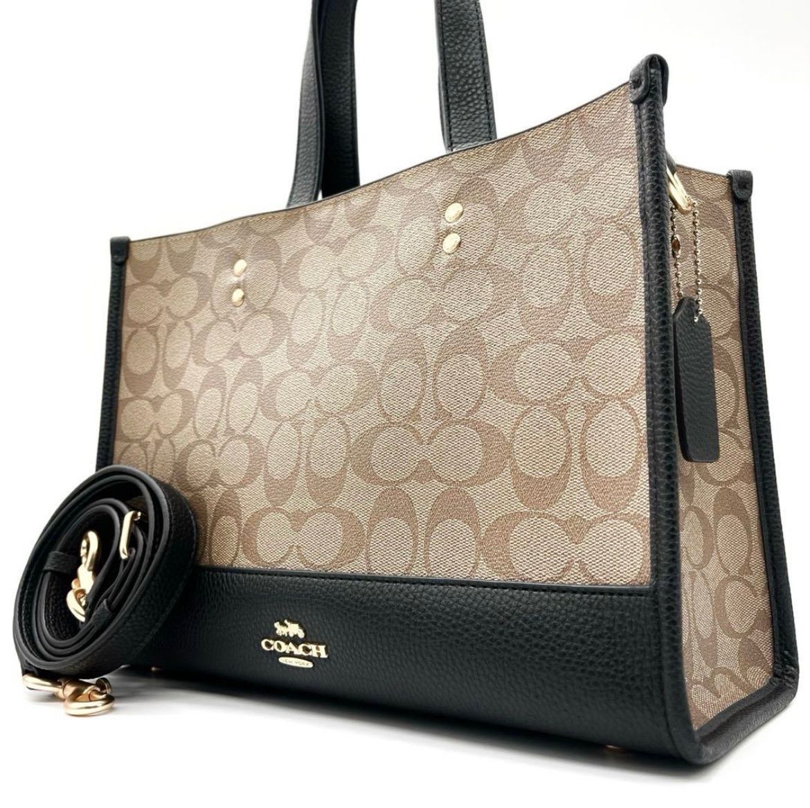 未使用<!-利用不可文字-!>COACH ショルダーバッグ ハンドバッグ トート 