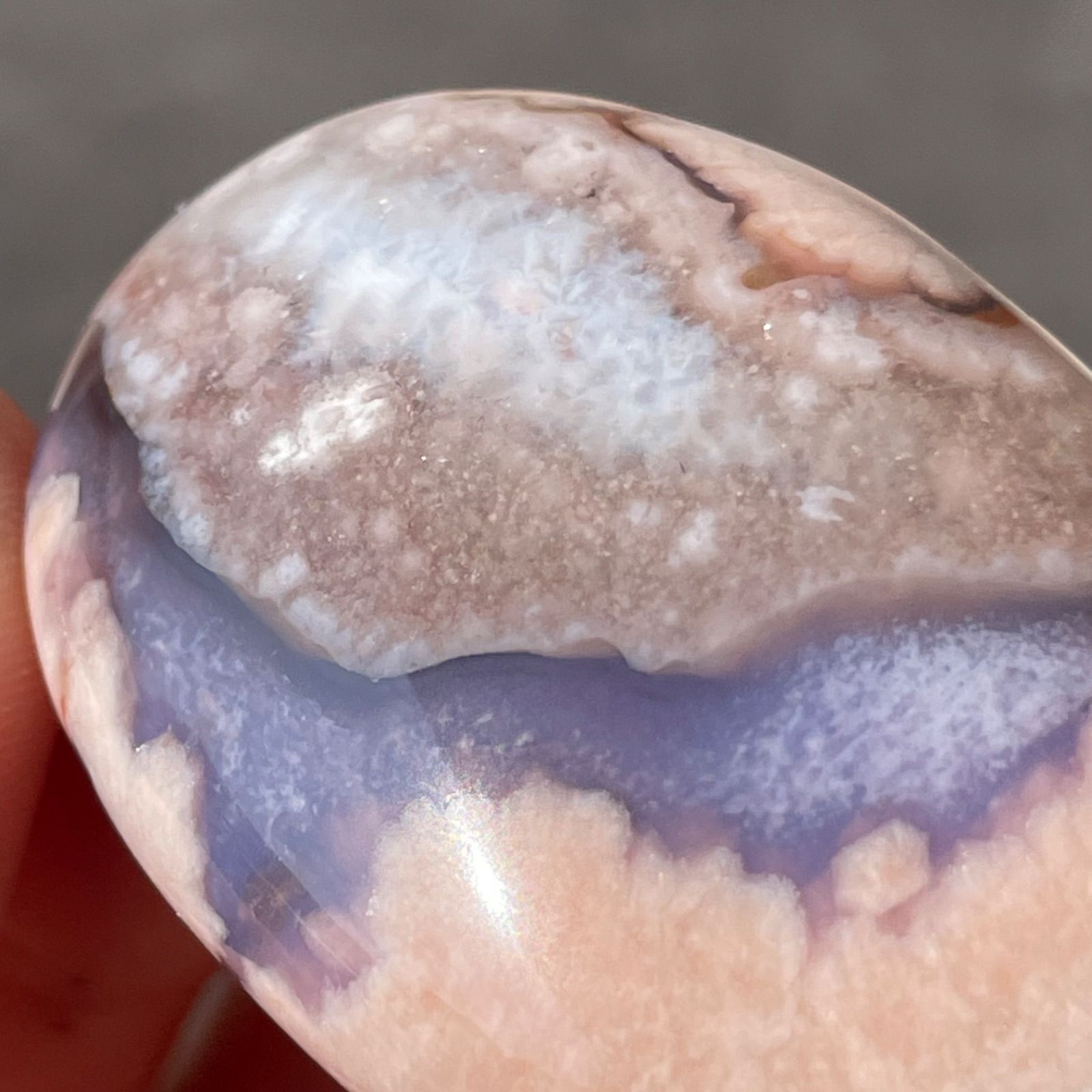 高品質　ブルーフラワーアゲート　ブルー桜瑪瑙　BIG月　ムーン 高品質 ブルーフラワーアゲート ブルー桜瑪瑙 BIG月 ムーン