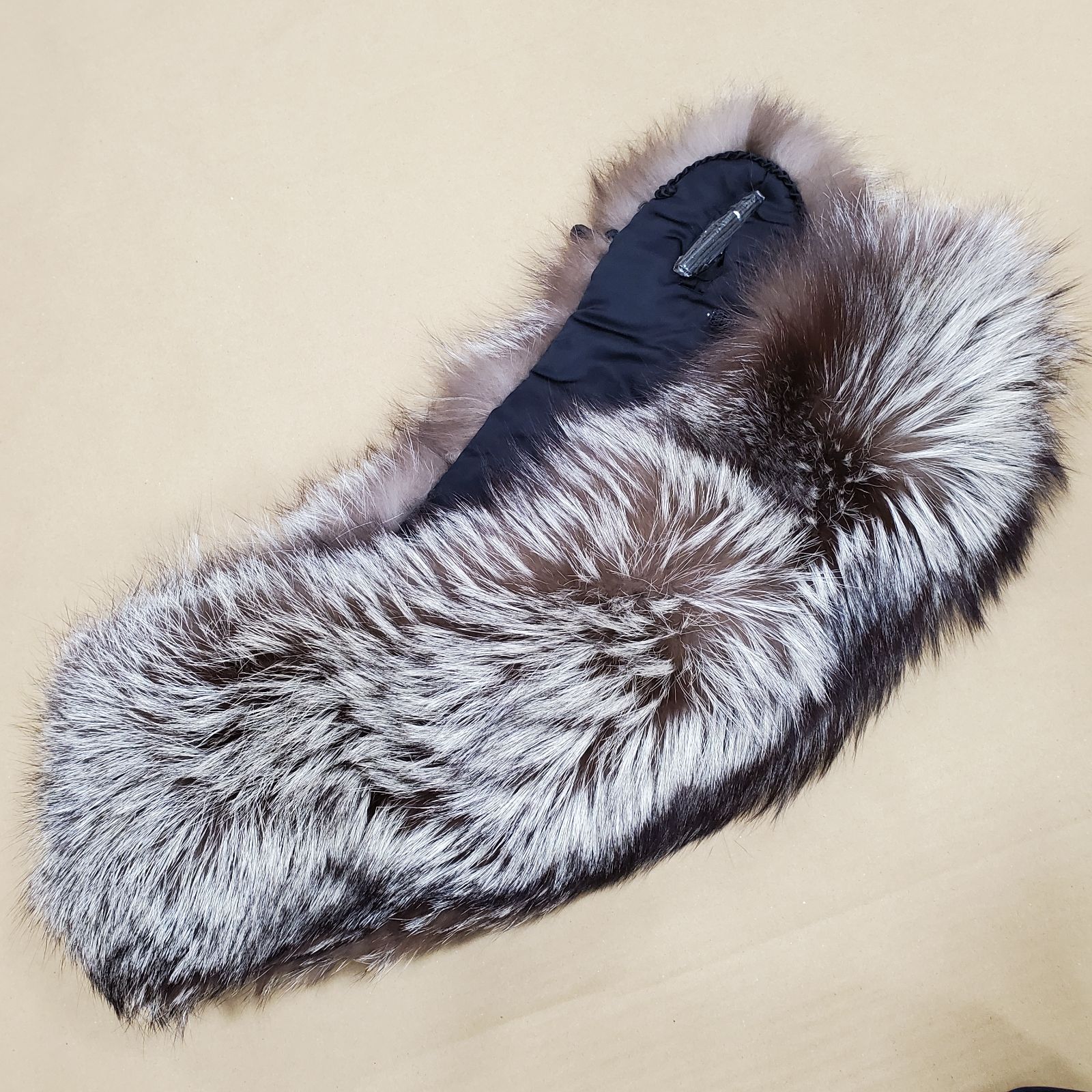 SAGA FOX ファー マフラー ボリューム感 ショール グレー ストール 銀