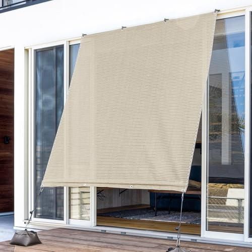 タカショー 日よけ クールシェード エアー グレー 1.8×2m ポリエチレン CLS 従来品の1.4倍の通気性 UVカット シェード