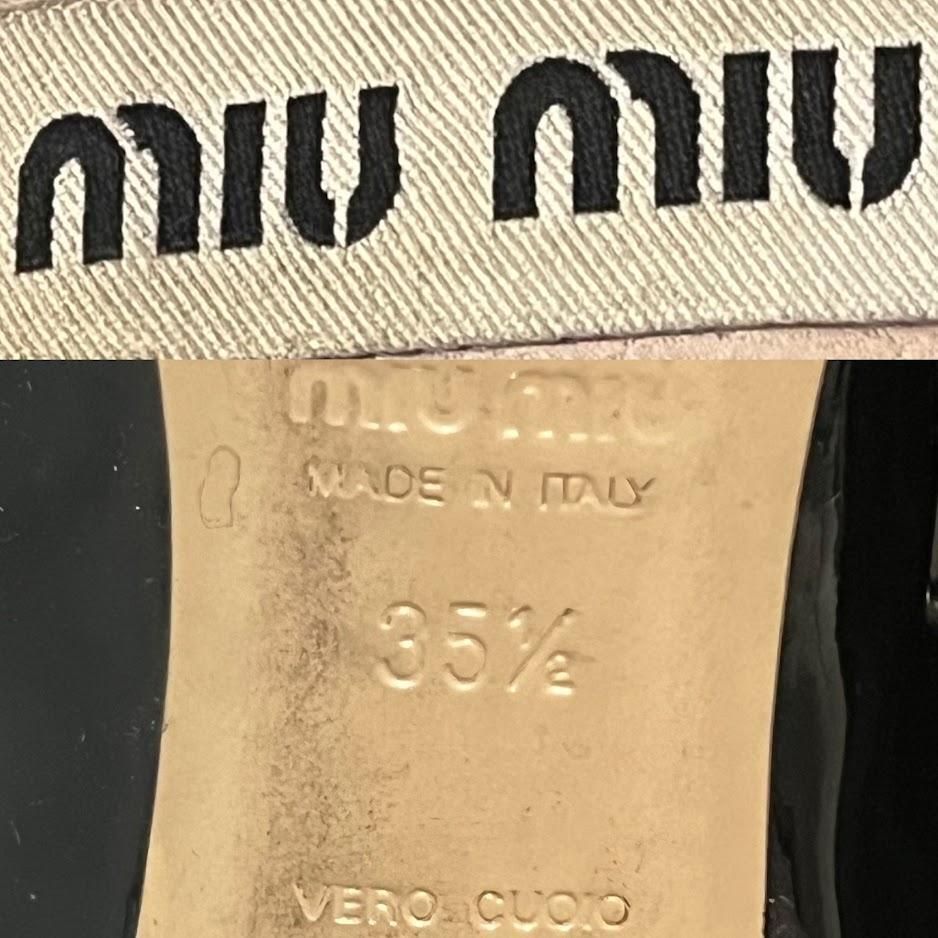 miumiu スタッズパンプス　バレリーナシューズ MIUMIU ミュウミュウ パンプス ハイヒール ポインテッドトゥー