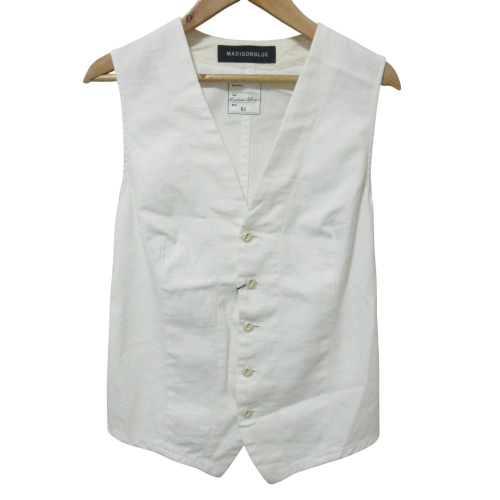 未使用 24SS MADISONBLUE マディソンブルー SLIM FIT VEST L.oz