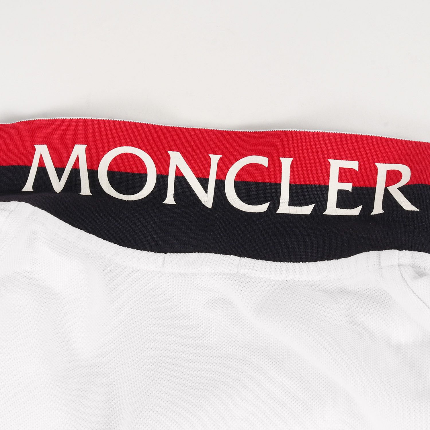 MONCLER ポロシャツホワイト XLサイズ 【即納！最大半額！】 - トップス