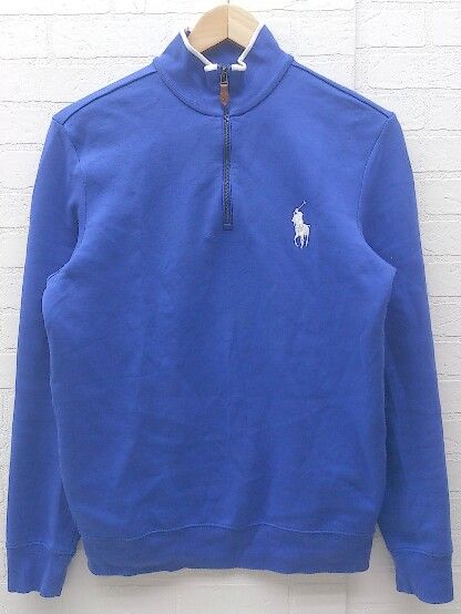 POLO GOLF RALPH LAUREN RALPH ラルフローレン 長袖 ハーフジップ トレーナー S 170/92A ブルー #  【1002799167130】