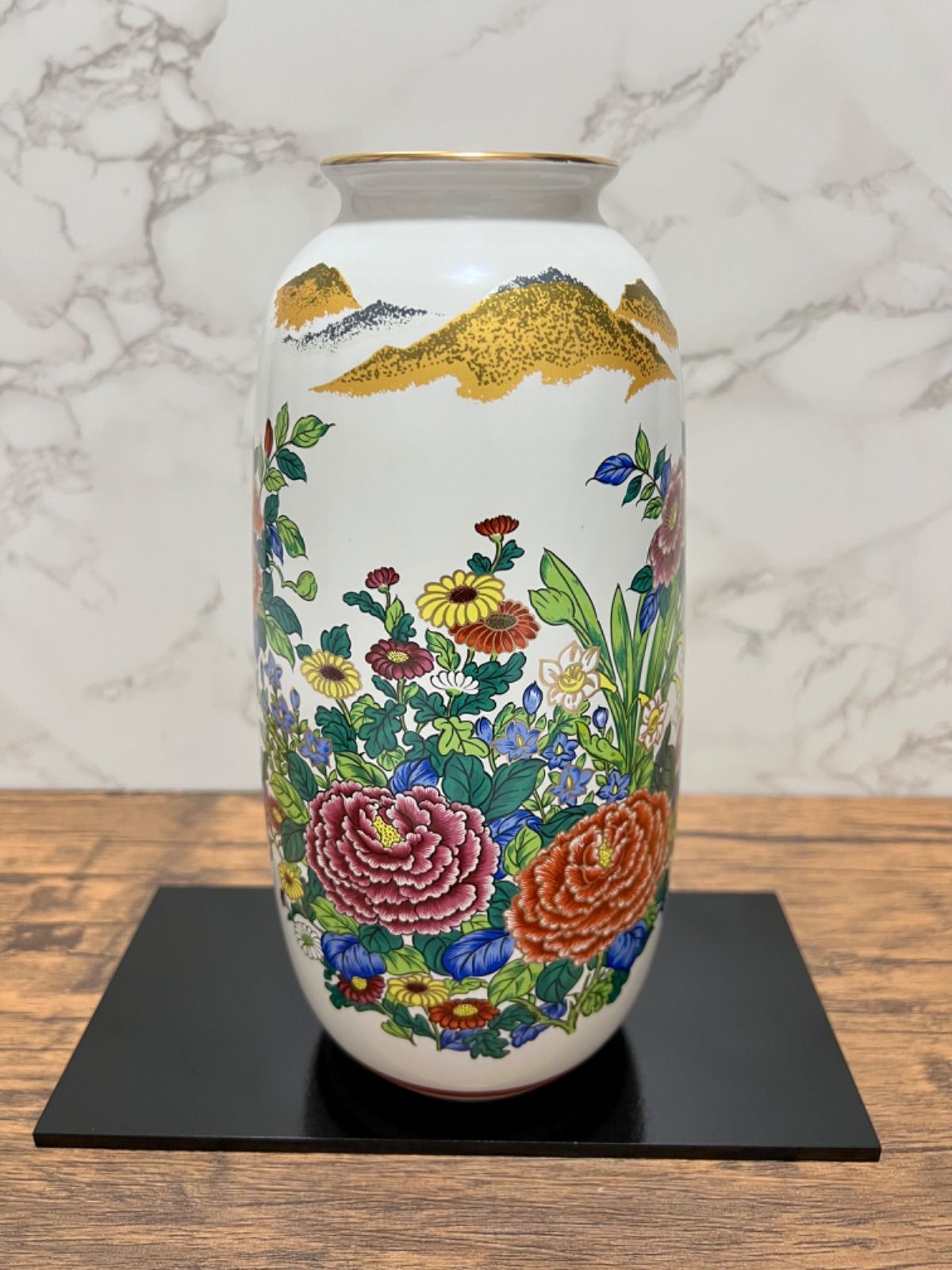 九谷焼 花瓶 Kutani ware 九谷焼Kutani Ware Ceramic Vase 九谷焼 花瓶