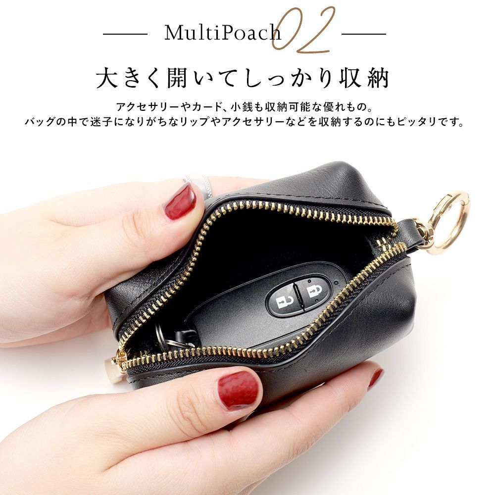 折り財布|ミニポーチ|スマホストラップの3点セット Rename