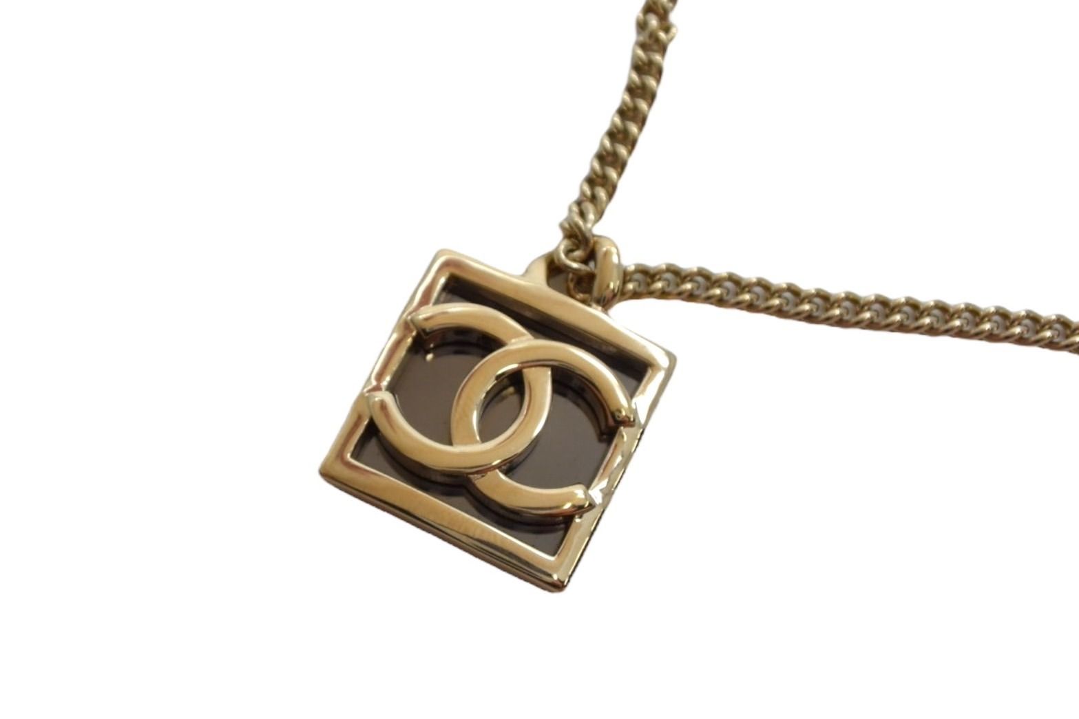 極美品 CHANEL シャネル ネックレス スクエア ココマーク