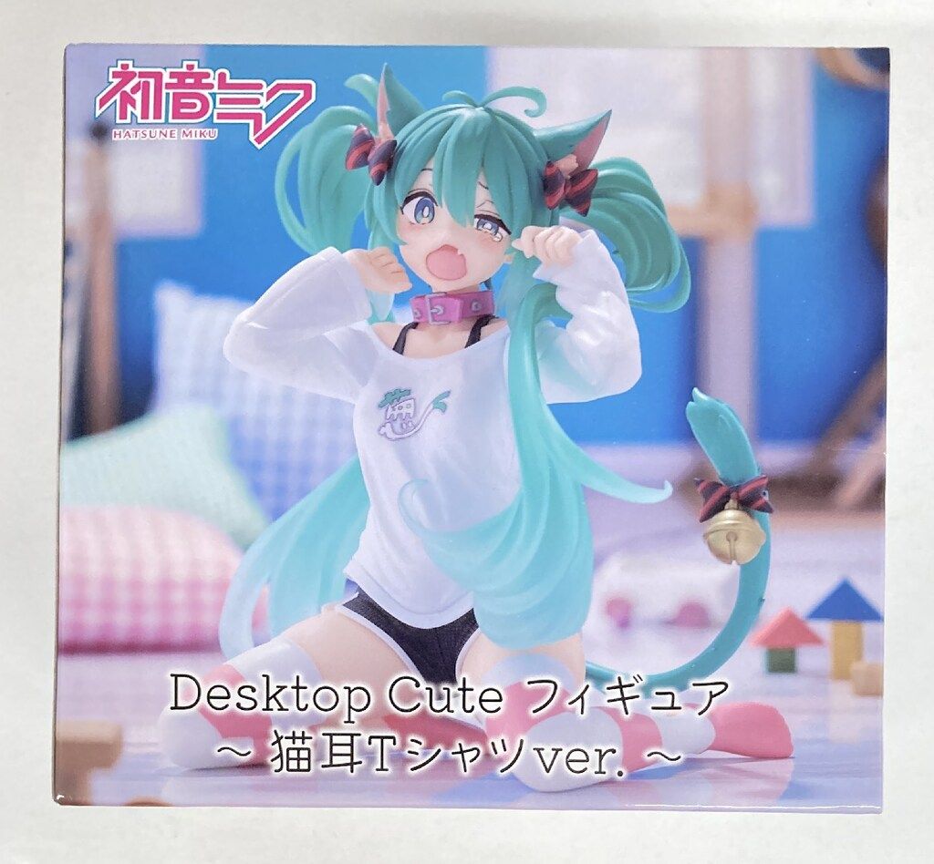 タイトー Desktop Cute フィギュア VOCALOID 初音ミク 猫耳T