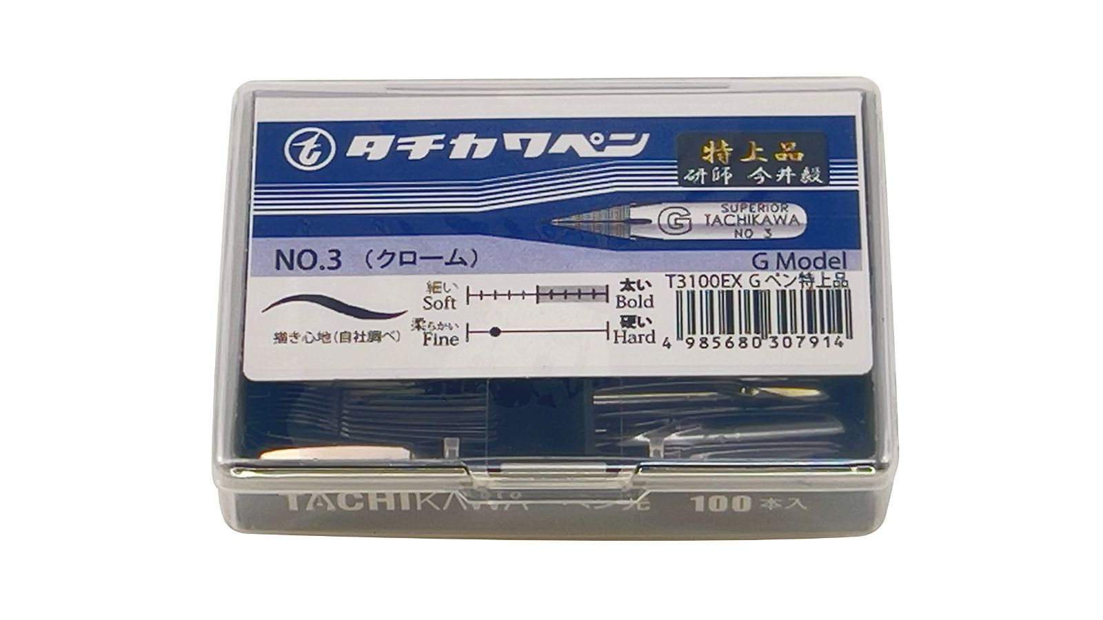 特上品 100本入 立川ピン製作所 タチカワ ペン先 T3Gペン 特上品 100本入 T3100EX