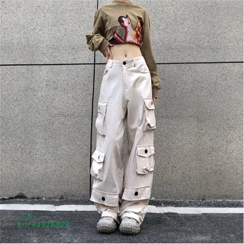 カーゴパンツポケット韓国ファッ kni4a916809