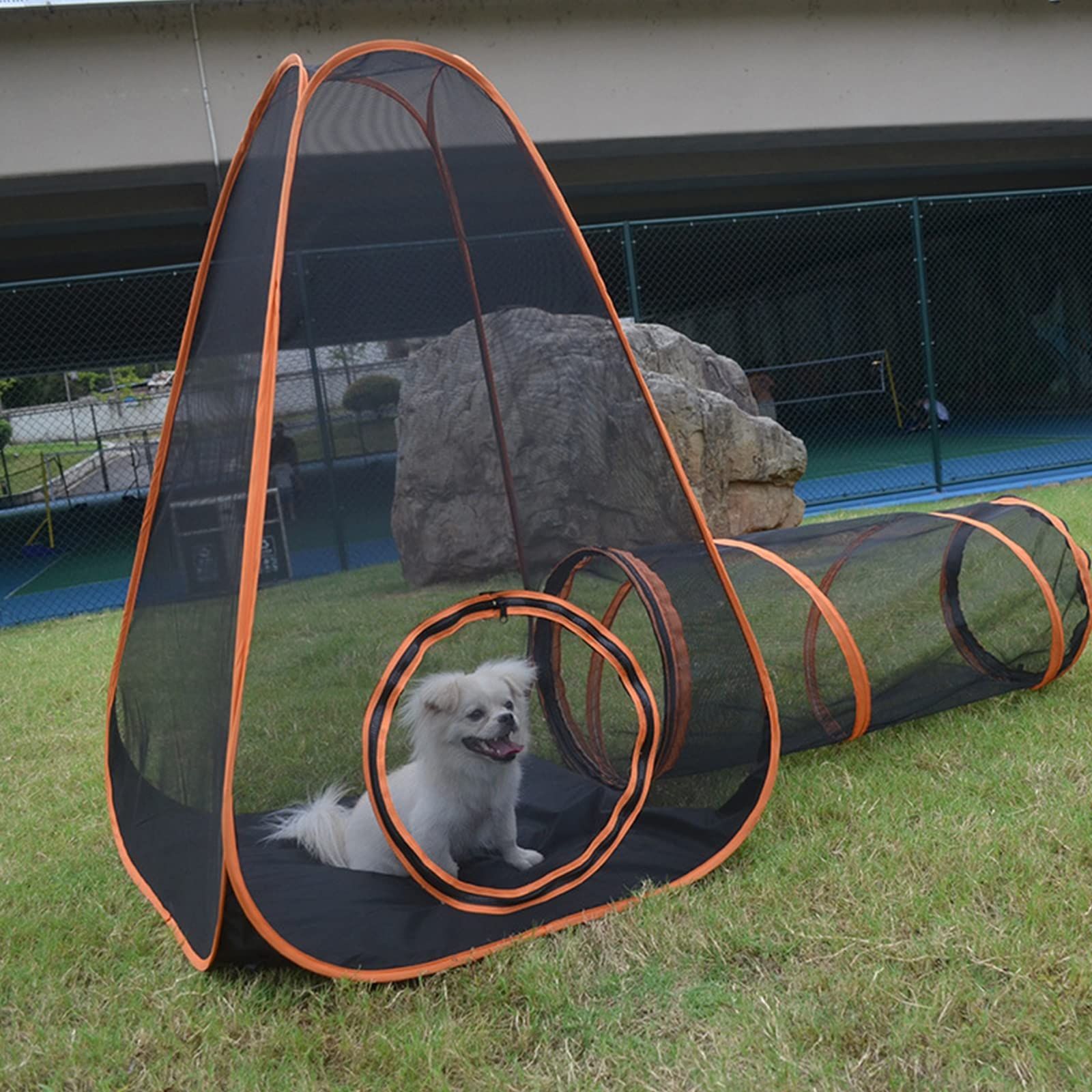 ペットプレイトンネルハウスキャットドッグラビットテント屋内/屋外