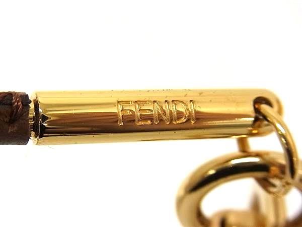□極美品□ FENDI フェンディ キーホルダー キーリング バッグチャーム
