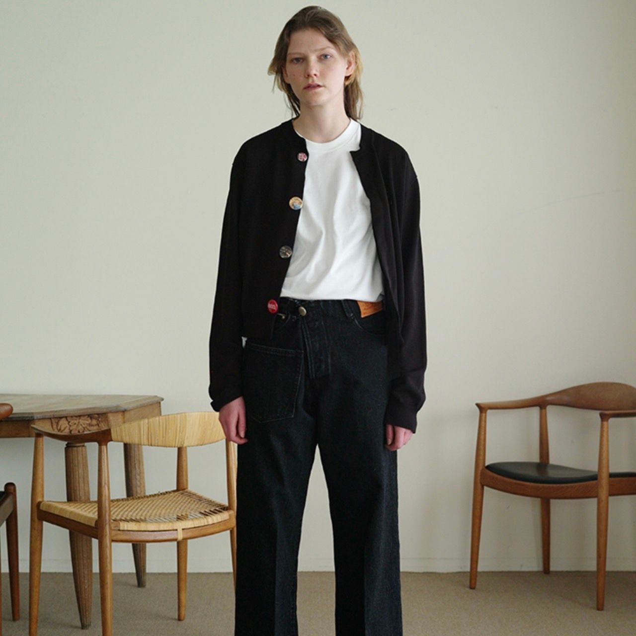 SUNSEA サンシー 22SS Can badge KURT's Cardigan 缶バッジ