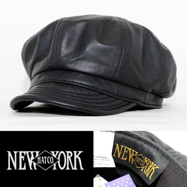 New York Hat キャスケットLAMBSKIN SPITFIRE NEW YORK HAT LAMBSKIN SPITFIRE | MYHAT (マイハット) 帽子屋