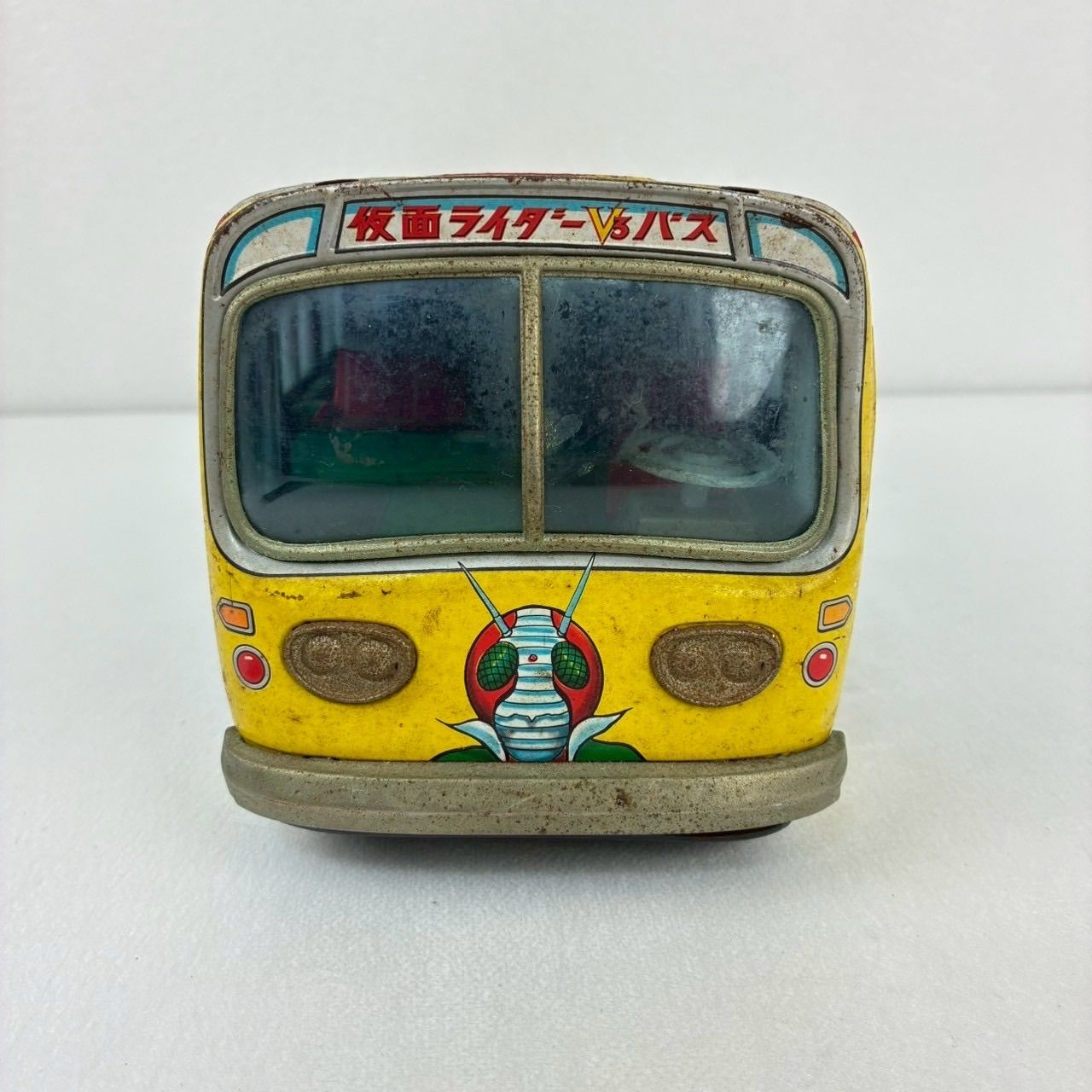 【極希少】マスダヤ 仮面ライダーV3 バス ブリキ 旧バンダイ 増田屋 極希少】マスダヤ 仮面ライダーV3 バス ブリキ レトロ玩具