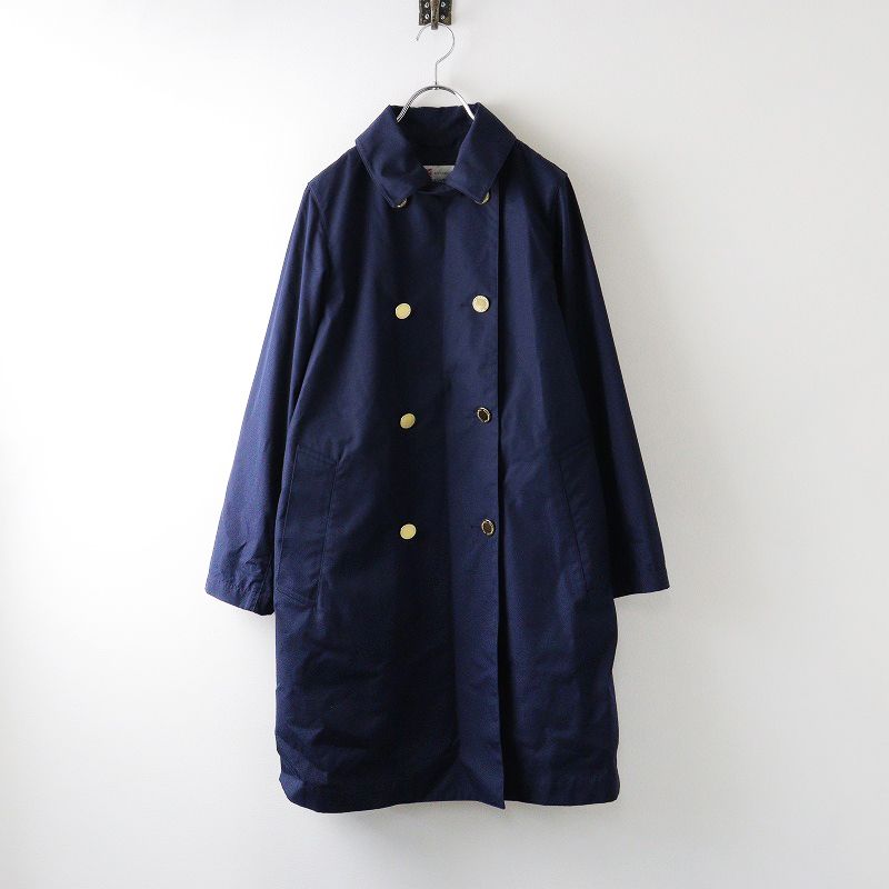 2025 トラディショナルウェザーウェア Traditional Weatherwear NEW BANWELL ダブルブレストコート 34|ネイビー 2400014362282