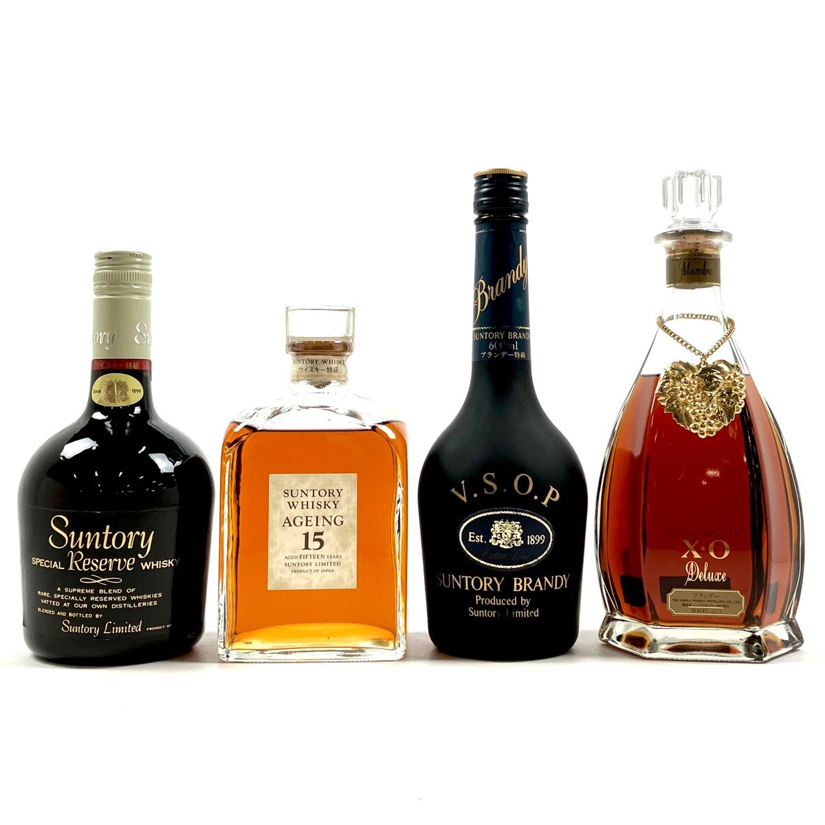 4本 Suntory NIKKA ブランデー ウイスキー セット - 飲み比べセット