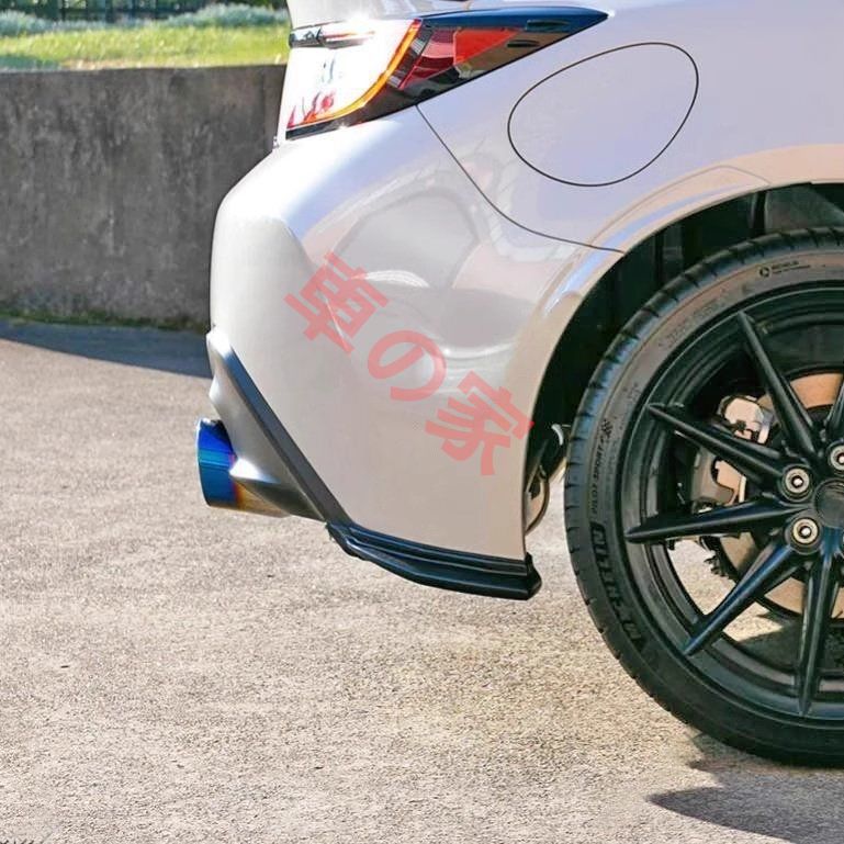 トヨタGR86 スバルBRZ カーボンファイバー リアバンパーリップ スカート バンパーコーナー 取り付け 2P