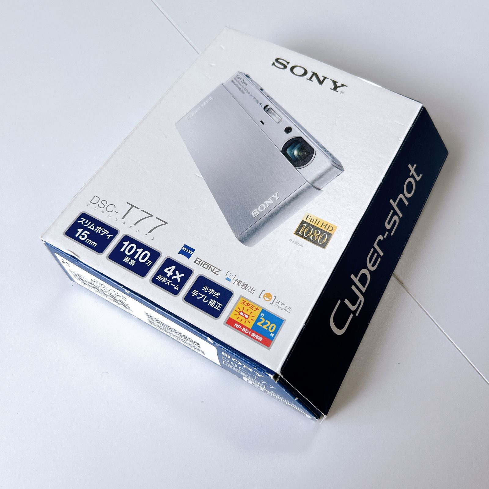 SONY Cyber-shot DSC-T77 ブラック 動作確認済み 箱あり 黒