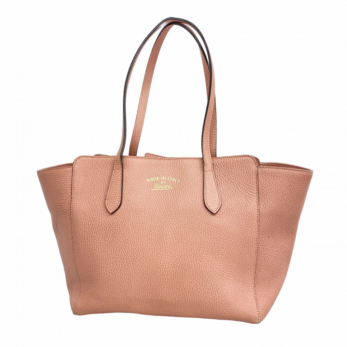 5ea0646 グッチ トートバッグ スウィング 354408 レザー ピンク ゴールド金具 レディース