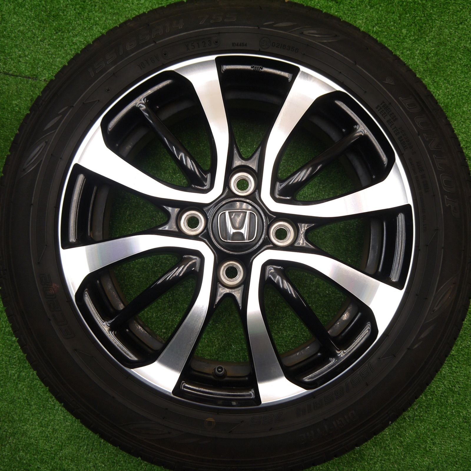 バリ溝！23年！キレイ！9分☆ホンダ N-BOX カスタム 純正 155/65R14