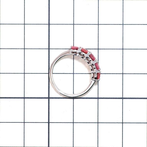 GSTV Pt950 ピンクスピネル ダイヤモンド リング 1.50ct D0.04ct GSTV