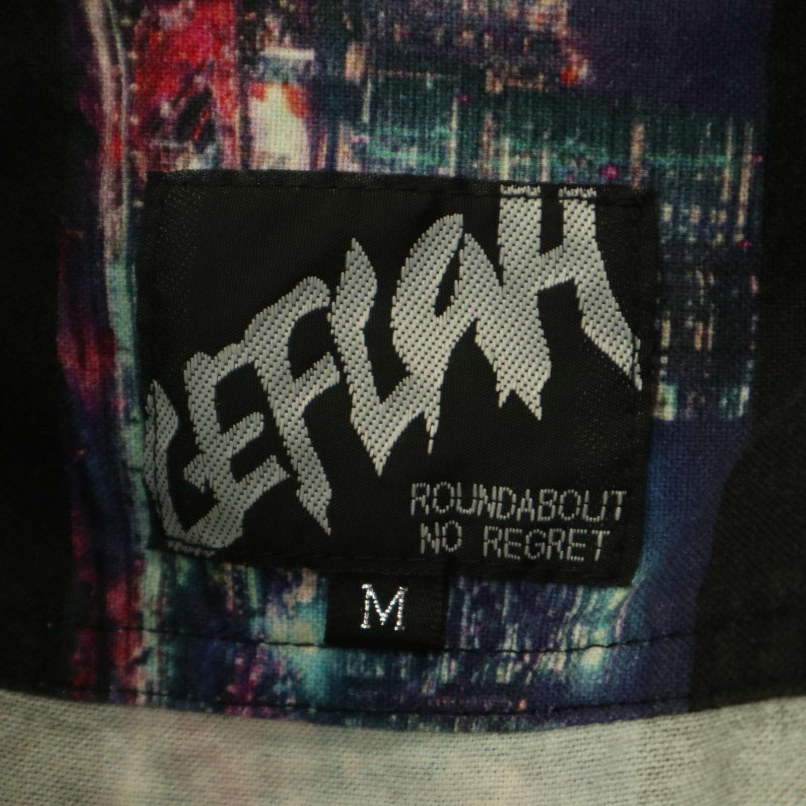 LEFLAH レフラー 春夏☆ プリント 総柄 半袖 シャツSz.M メンズ