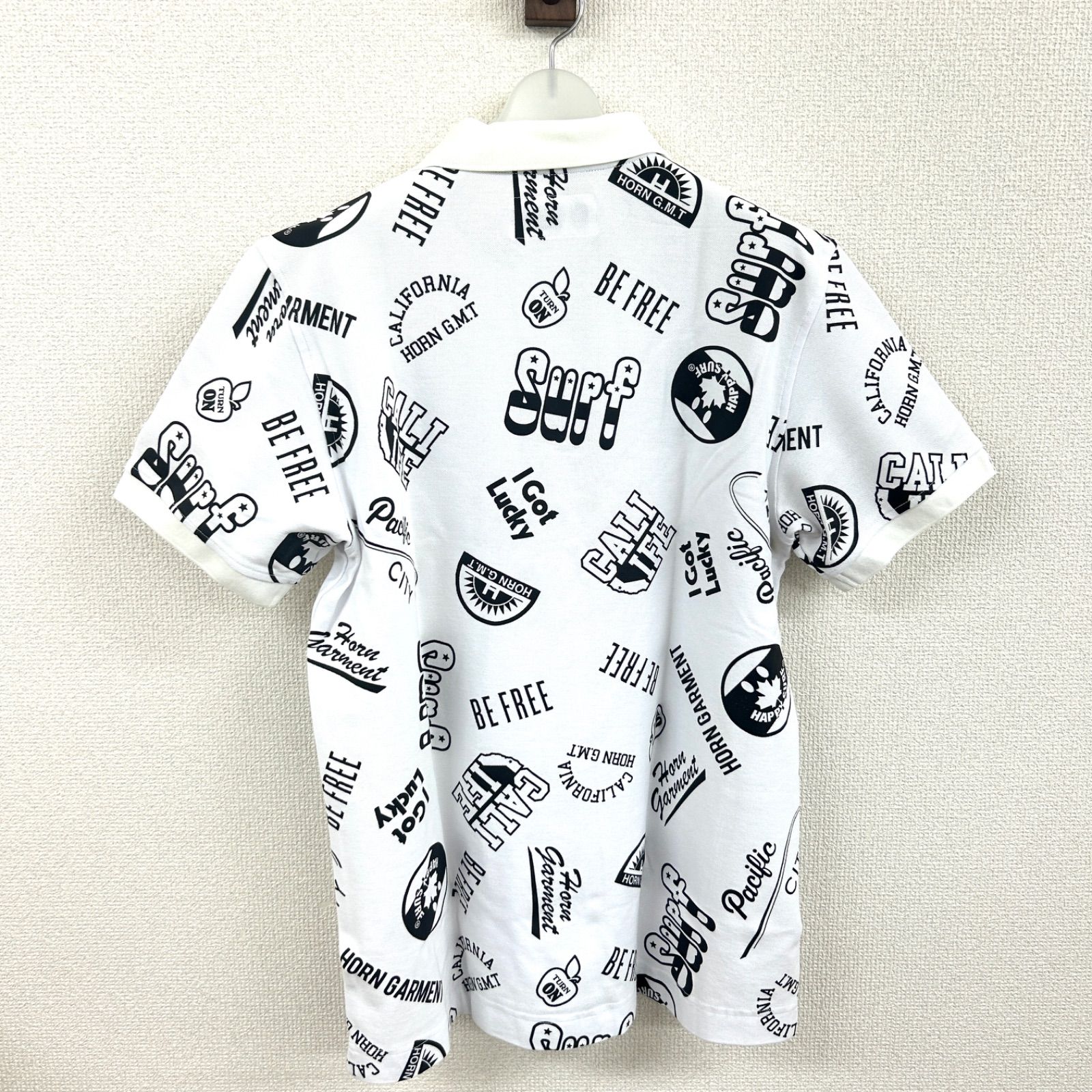 美品】HORN GARMENT ホーンガーメント メンズ 半袖ポロシャツ