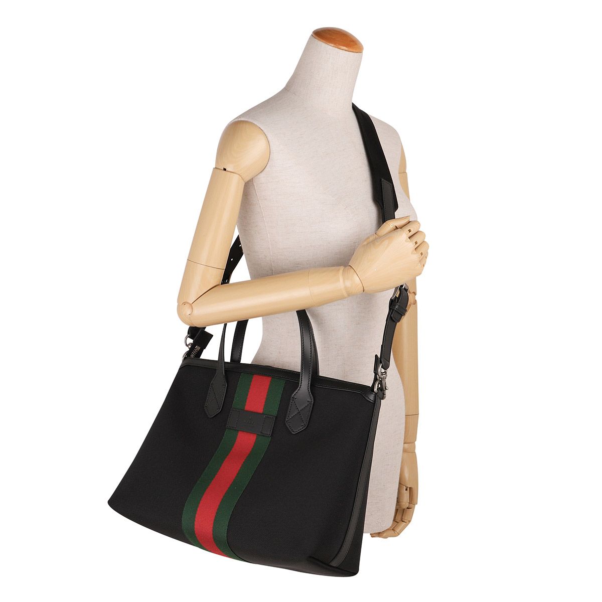 新品！GUCCI トートバッグ ストライプデザイン GUCCI ウェブストライプ トートバッグ マルチカラー 未使用