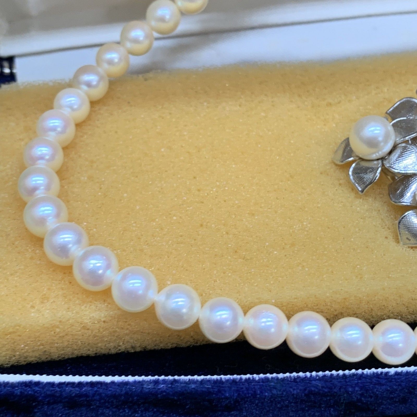 美品✨アコヤ 本真珠 Pearl パールネックレス silver刻印 冠婚葬祭 美品✨アコヤ 本真珠 大珠 パールネックレス silver刻印 冠婚