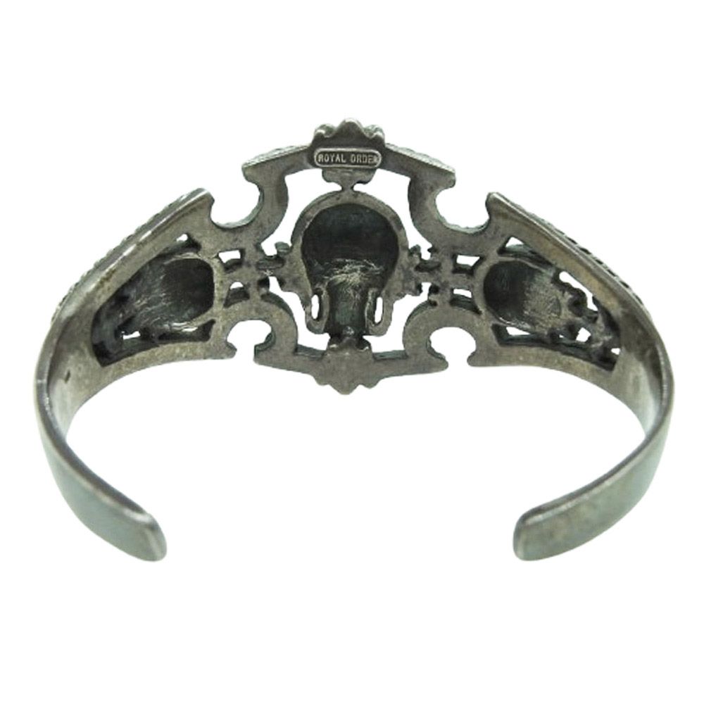 ROYAL ORDER ロイヤルオーダー 3スカル FDL バングル【中古