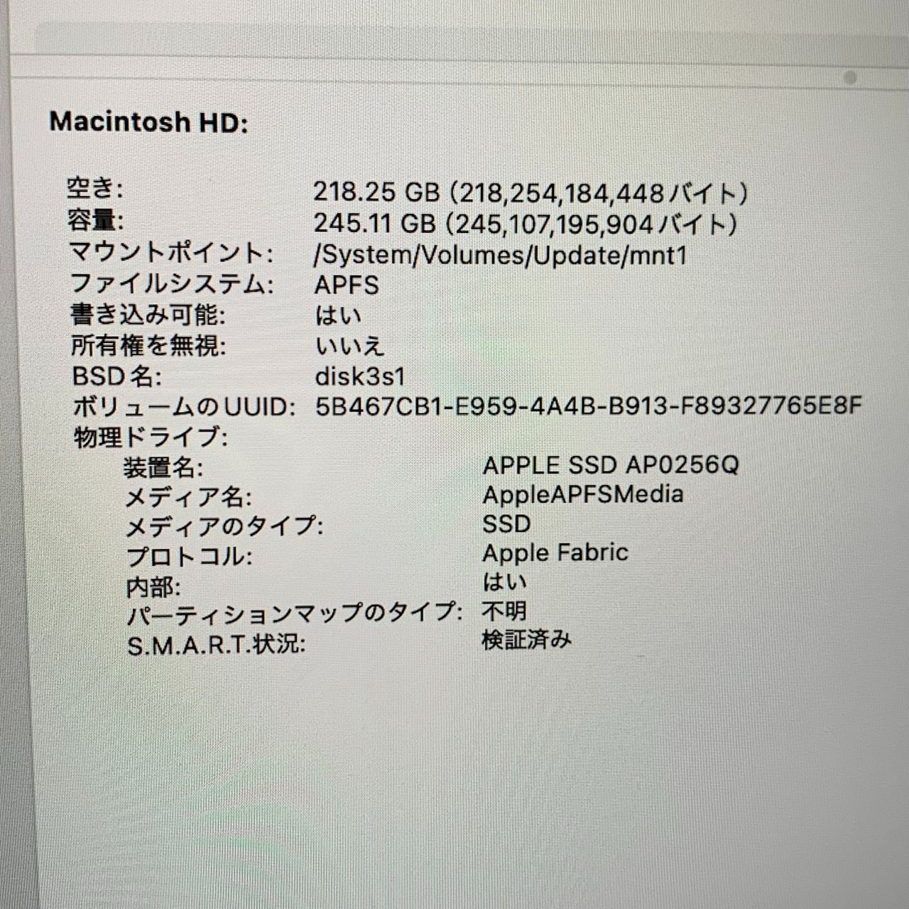 55.【充放電回数11回】Apple MacBook Air(M1 2020) Retina