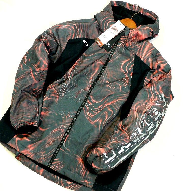 新品 オークリー フーディージップジャケット XL 白 撥水 防風 保温 メンズ 新品 オークリー フーディージップジャケット XL 白 撥水 防風