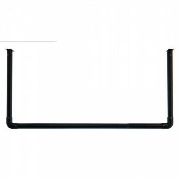 DRY WAVE ドライ ウェーブ 室内 屋外物干し 天井付U型ハンギングパイプ K|ブラック HGA45-900 K