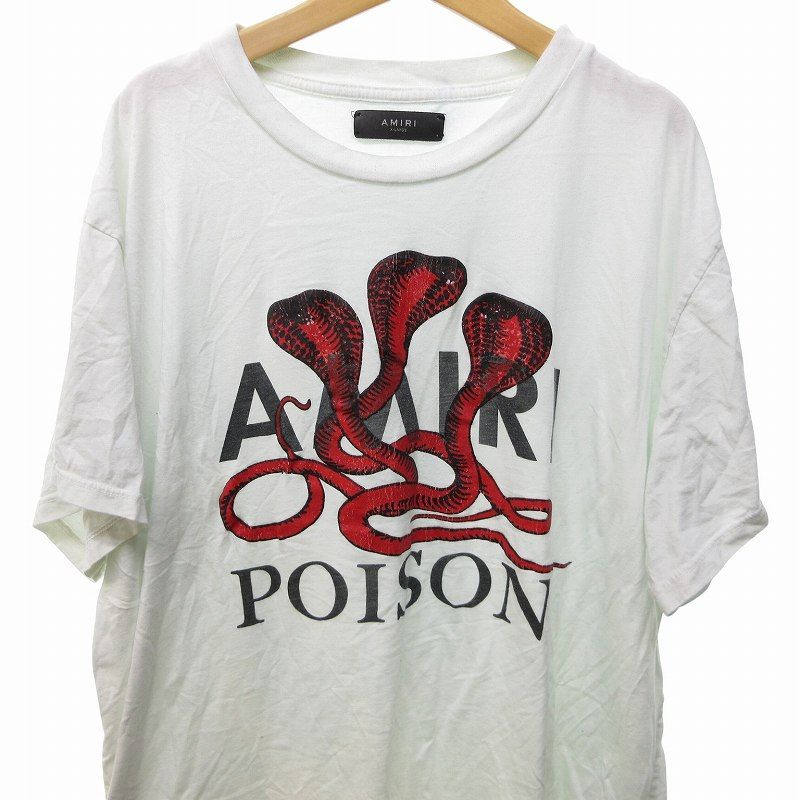 アミリ AMIRI SNAKE POISON Tシャツ カットソー 半袖 ロゴ アミリ AMIRI SNAKE POISON Tシャツ カットソー 半袖 ロゴ