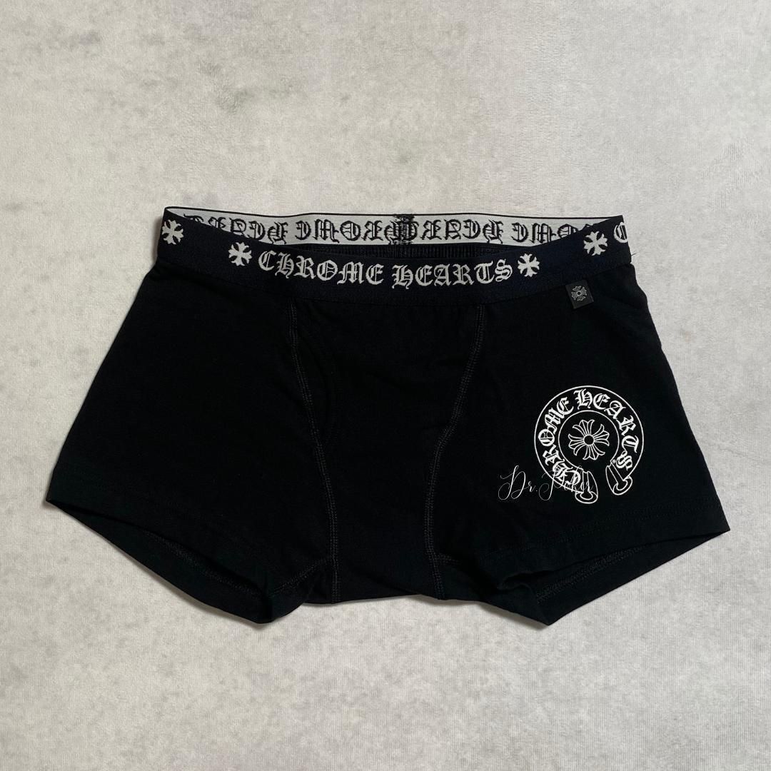 【新品】 Chrome Hearts ショート ボクサー ブリーフ 黒×赤 S 新品》 CHROMEHEARTS クロムハーツ SHORT BOXER ショート