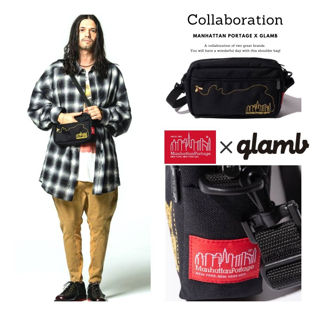 glamb　グラム　コラボ　マンハッタンポーテージ　ショルダーバッグ Manhattan Portage 最大50%☆8/5限定 マンハッタンポーテージ