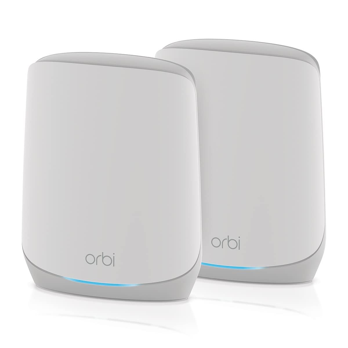 【正規品】ネットギア NETGEAR Orbi WiFi6 メッシュWiFi AX5400 2台セット 無線LAN ルーター 11ax トライバンド RBK762S 無償メーカー3年保証 カバー範囲464 NETGEAR Armor トータル [2台セット]