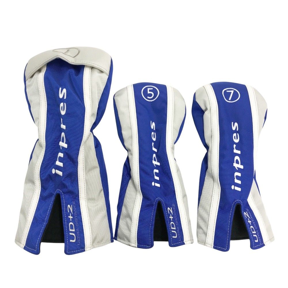YAMAHA ヤマハ  inpres ヘッドカバー 3点セット  ブルー系 DR FW×2 [240101325397] ゴルフウェア ストスト