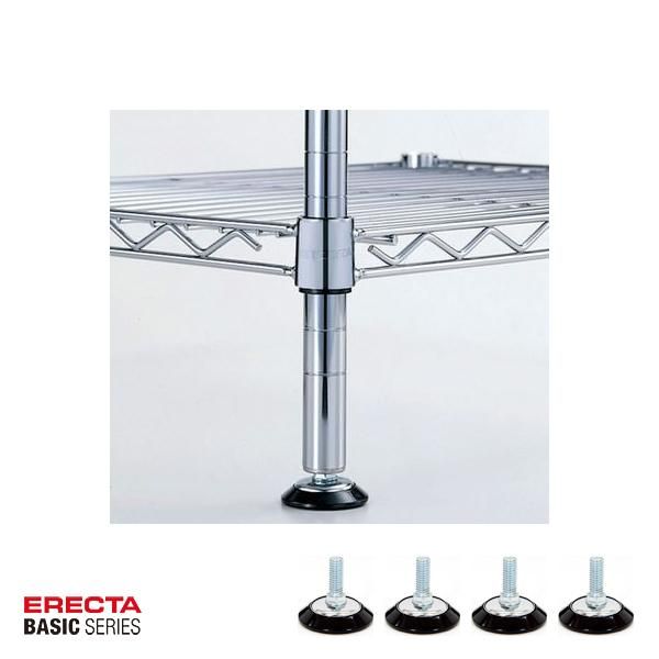 アジャスター スチールシェルフ用 収納棚 部品 フロアプロテクトアジャスター フローリング 傷防止 キズ 床 保護 オフィス 事務所 什器 【lic-ect-0028】