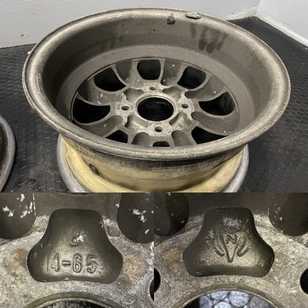 旧車ホイール ワタナベ タイプB 社外ホイール 14インチ 2本 6.5  