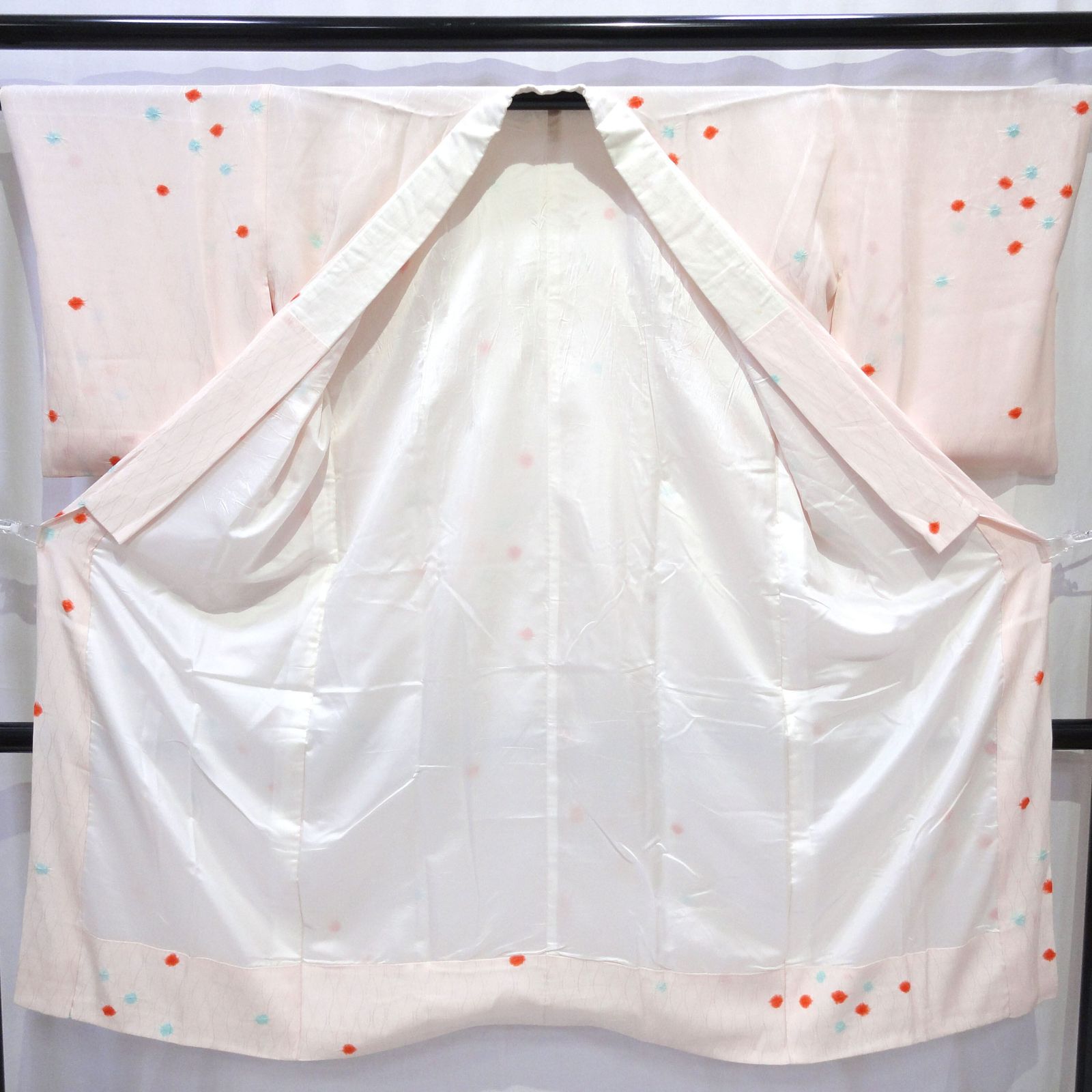 正絹 襦袢 着物 水玉 No.200701-0303 梱包サイズ60