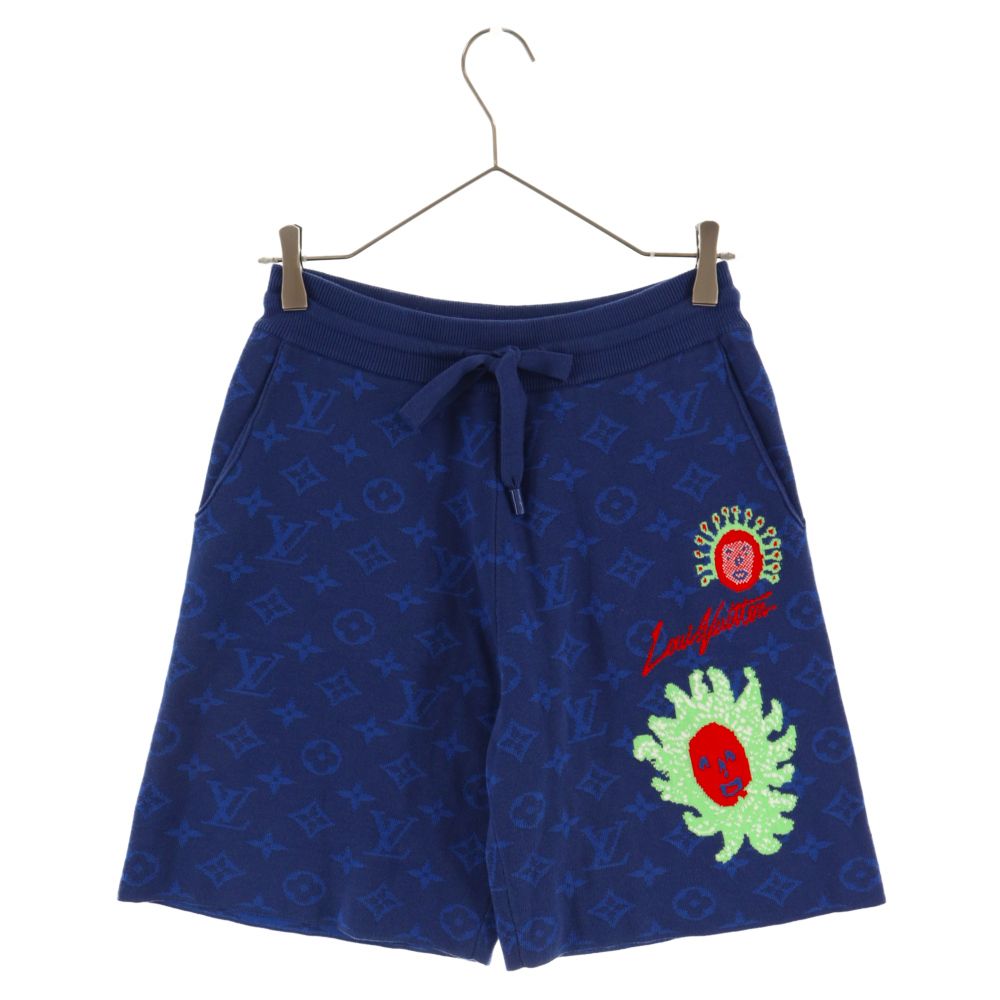 LOUIS VUITTON (ルイヴィトン) 23SS Yayoi Kusama Monogram Shorts Sweat RM232H ZLW  HON29W 草間彌生 モノグラム スウェット ショートパンツ ショーツ ネイビー - メルカリ